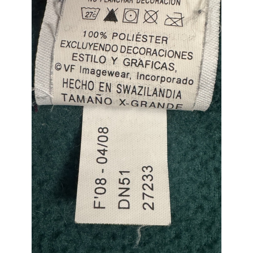Y2K NFL Philadelphia Eagles Quarter 1/4 Zip Polyester Green XL Fleece Pullover - Picture 7 of 11